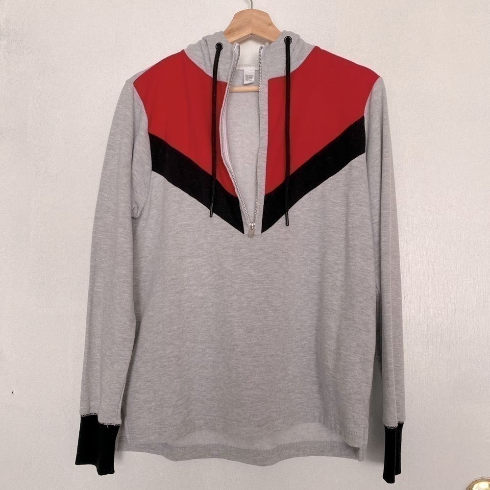 FULL TILT 3/4 ZIP FRONT HOODIE SIZE MEDIUM
